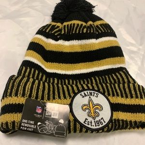 New Orleans Saints beanie.